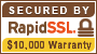 Secured by RapidSSL certificate
